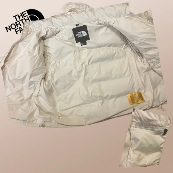 The North Face 2000 Retro Nuptse Puffer Down Jacket Gardenia White 700 Down XL - Picture 12 of 16